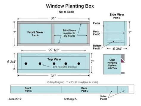 window flower box plans